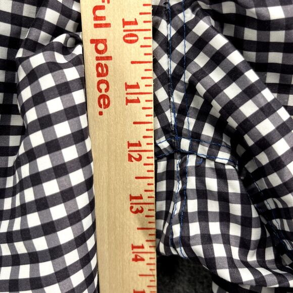 Beverly Hills Polo Club Trunks Mens Small Swimming Shorts Black White Check - Picture 7 of 14